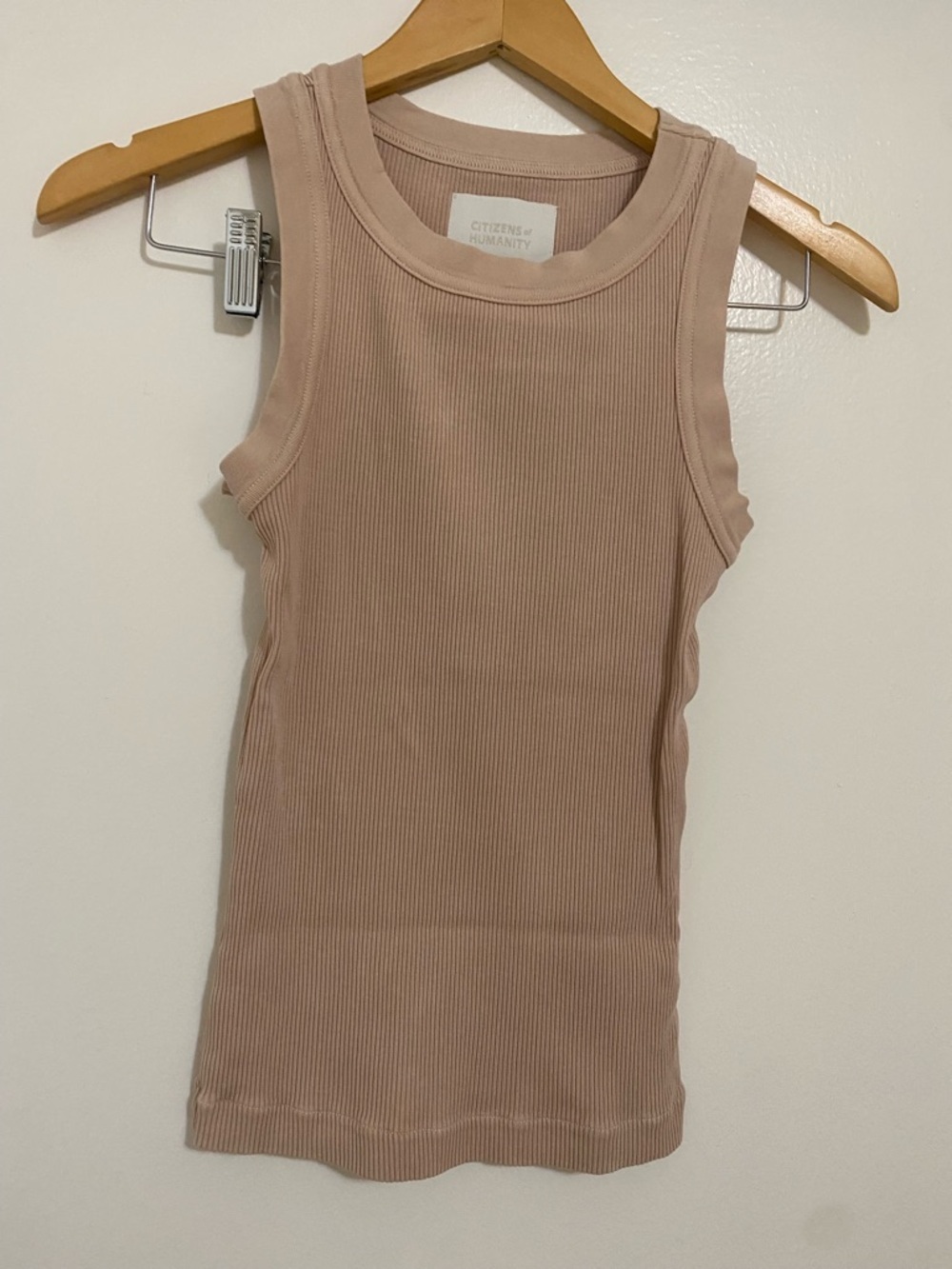 Citizens Of Humanity Isabel Rib Tank Top In Sandatlas - Picture 8 of 13